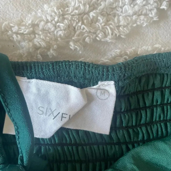 Six/Fifty Keyhole Green Blouse - Picture 4 of 5